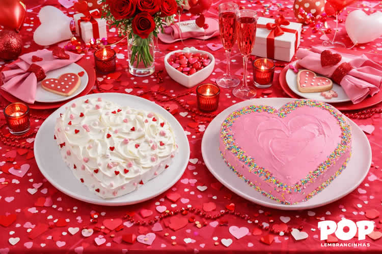 Bolo Coração - Dia dos Namorados