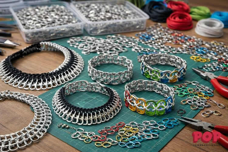 Artesanaos com Lacres de Latinha - Pulseiras e Colares