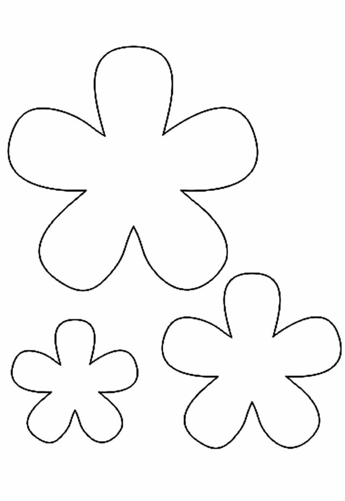 Molde de Flores para imprimir