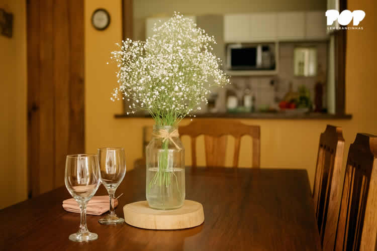 Decoração com Pote de Vidro