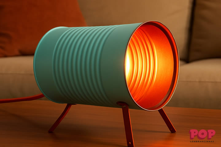 Luminária com Lata para Decoração