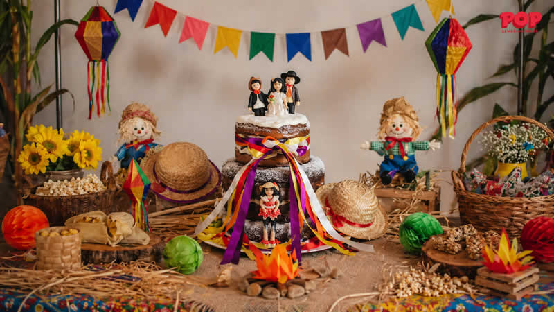 Bolo de Aniversário - Festa Junina