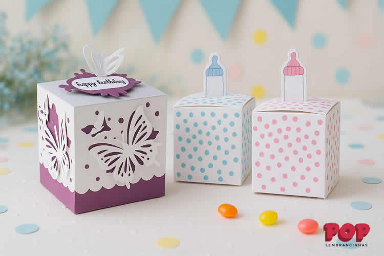 Caixinha de Papel com Molde