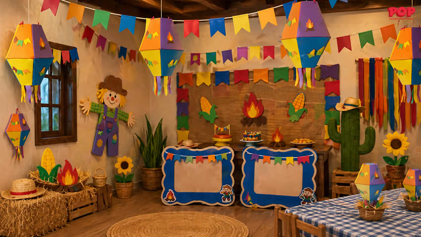 Decoração Junina com EVA