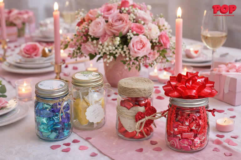 Lembrancinhas com Potes para Dia das Mães