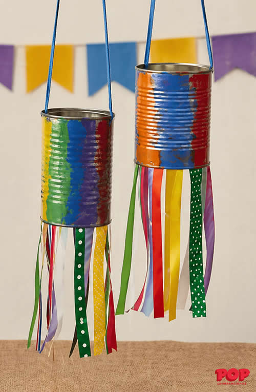 Decoração Lata Reciclagem Festa Junina