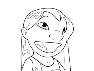 Desenhos da Lilo Pelekai para colorir
