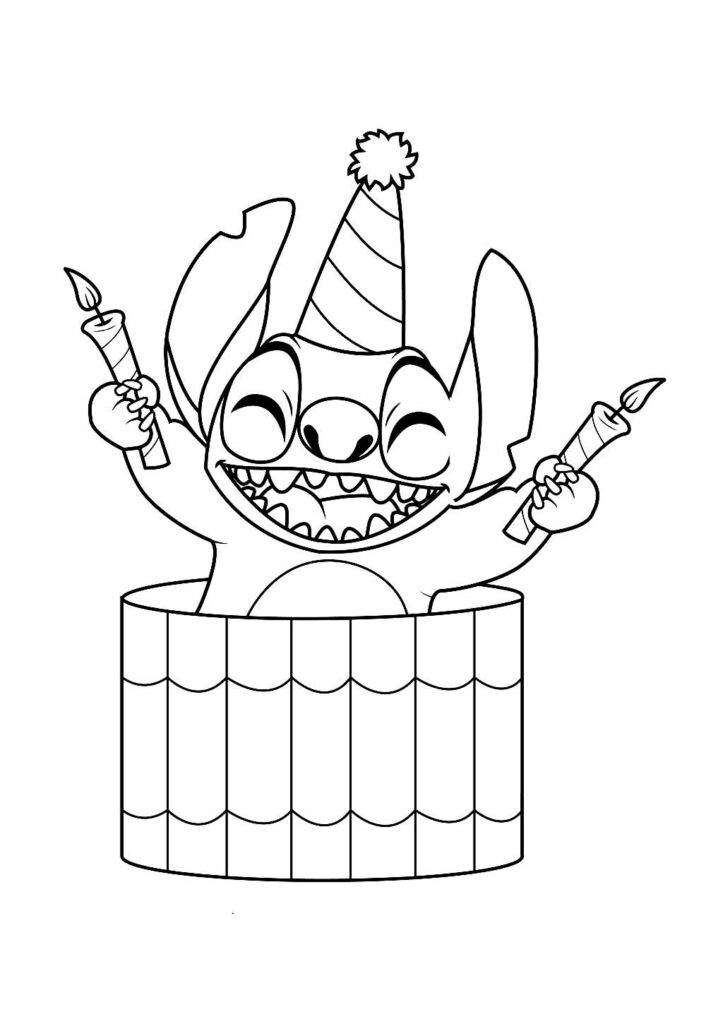 Desenhos de Stitch para pintar