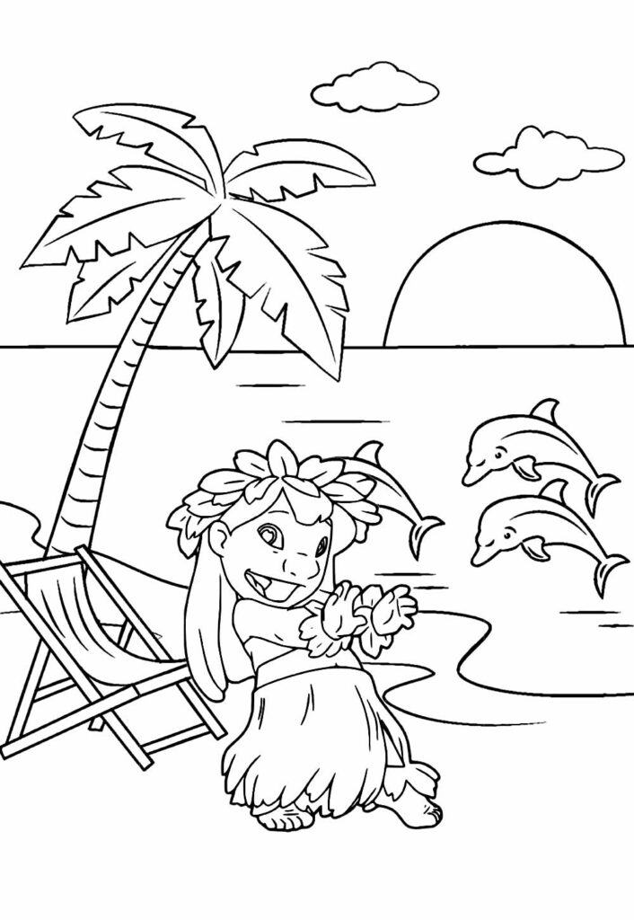 Desenhos de Lilo para colorir