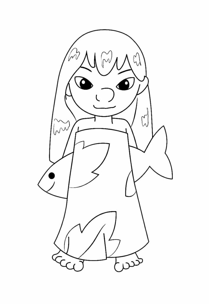 Desenhos de Lilo para colorir