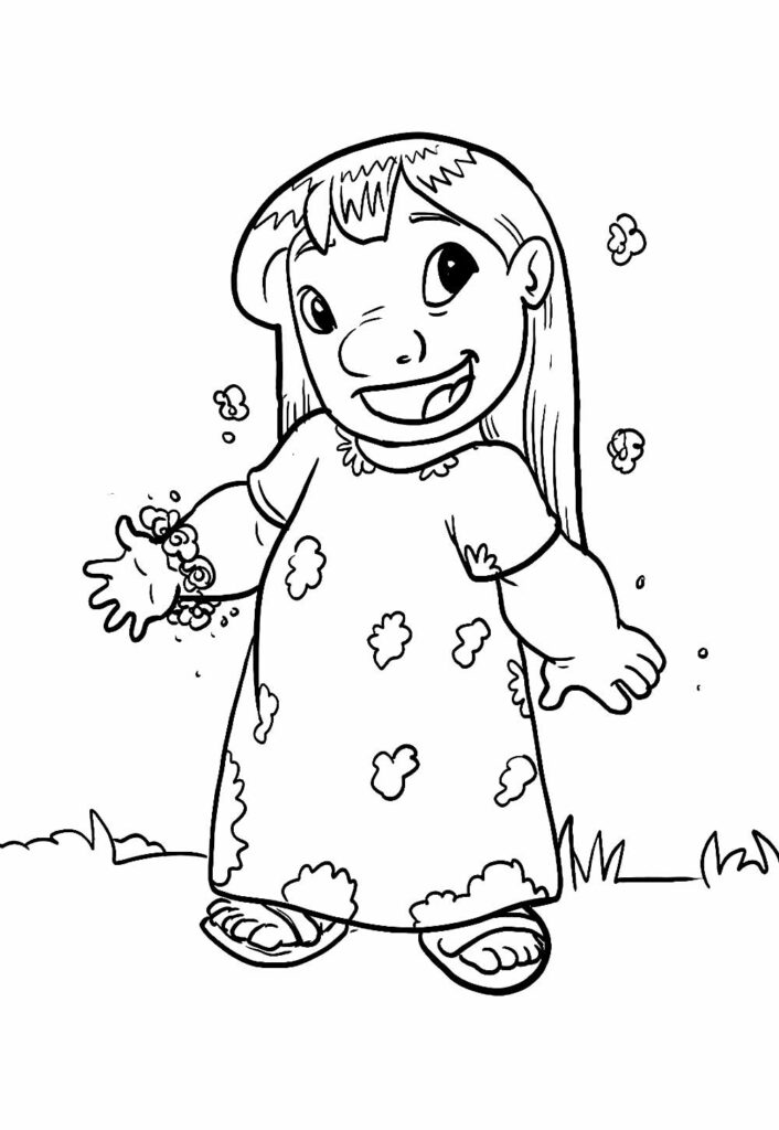 Desenhos de Lilo para colorir