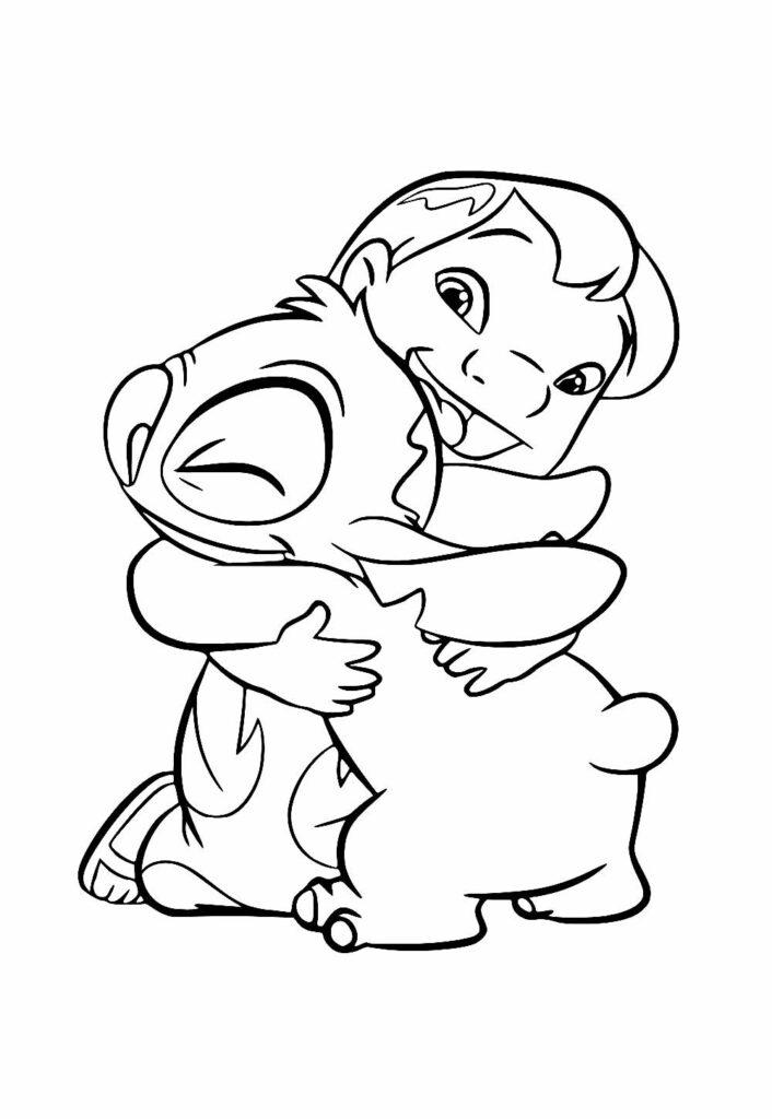 Desenhos de Lilo e Stitch para colorir