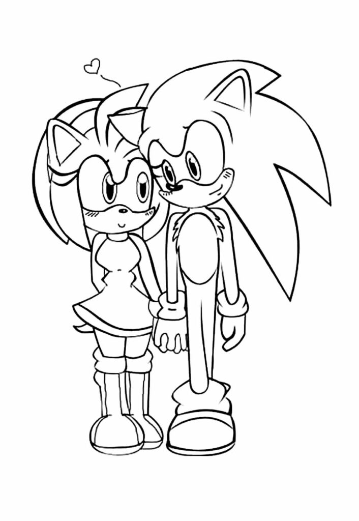 Desenho de Amy Rose para colorir