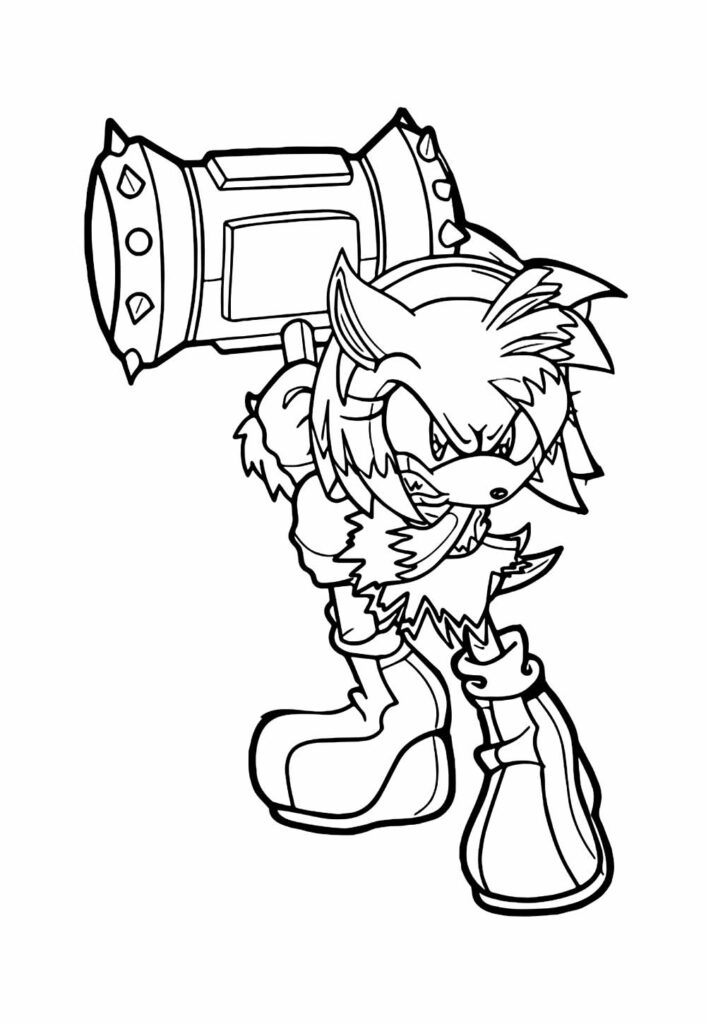 Desenho de Amy Rose para colorir