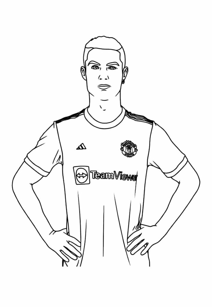 Desenho de Cristiano Ronaldo