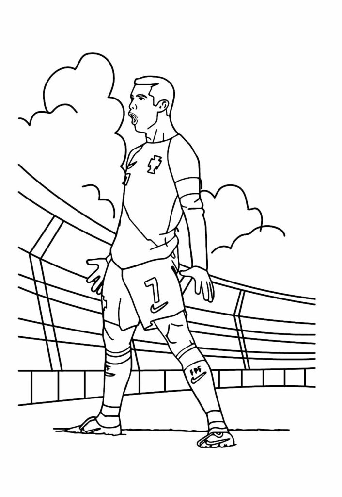 Desenho de Cristiano Ronaldo