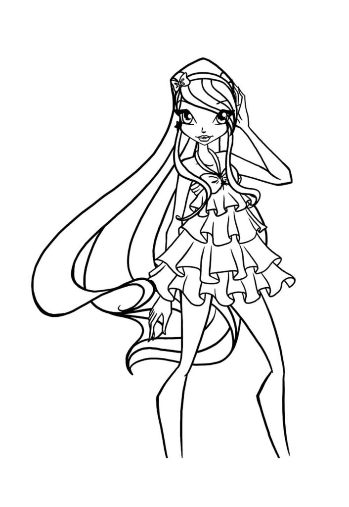 Winx Club para colorir