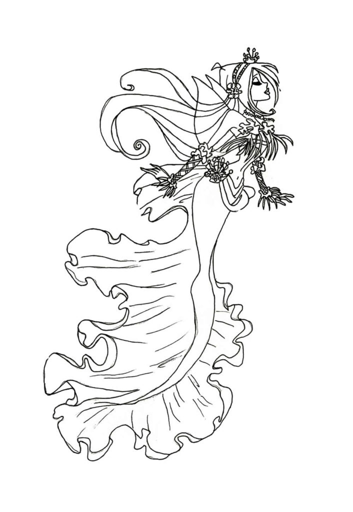 Desenho de Winx Club para imprimir e pintar