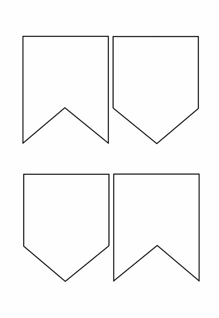Bandeirinhas Juninas para pintar