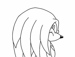 Desenhos de Knuckles the Echidna para colorir