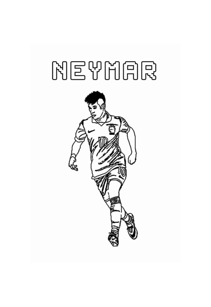 Desenho de Neymar