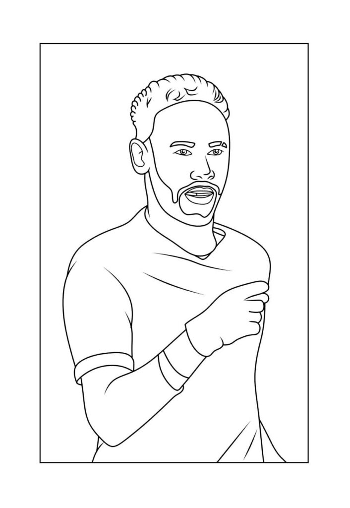 Desenho de Neymar