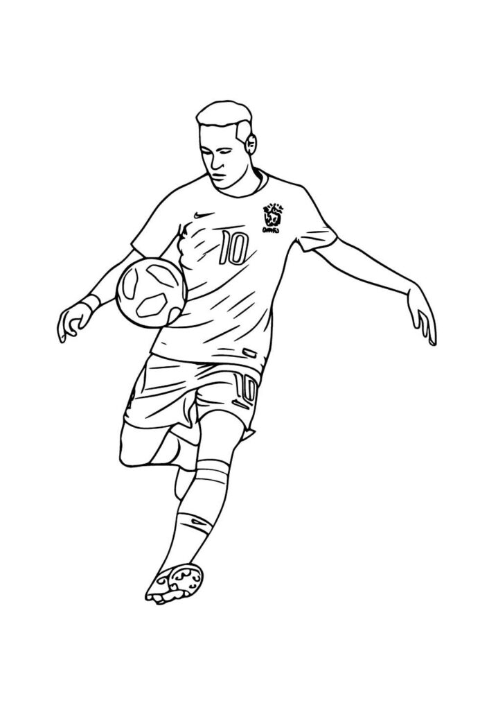 Desenhos Neymar Colorir