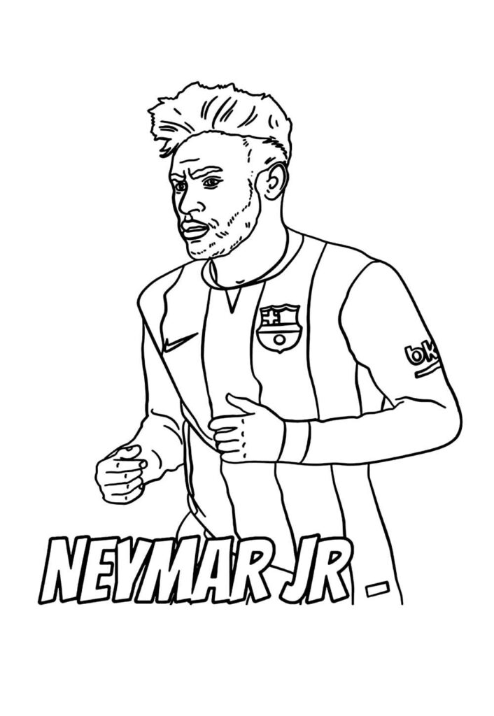 Desenhos de Neymar para colorir