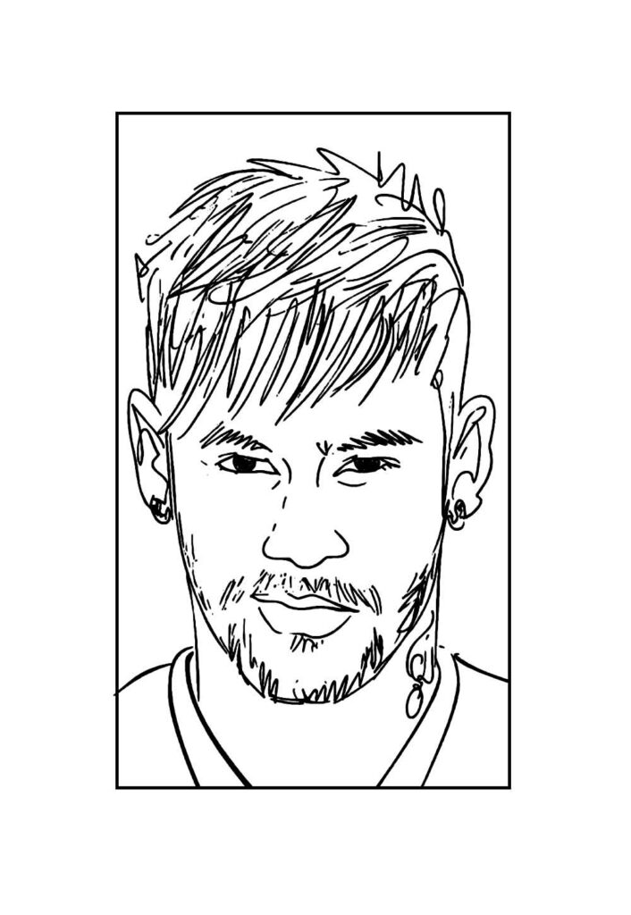 Pintar Desenho de Neymar