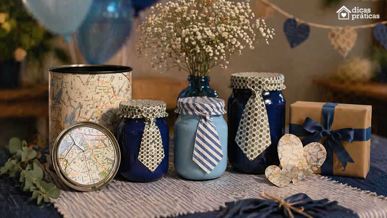 Potes Decorados para Dia dos Pais