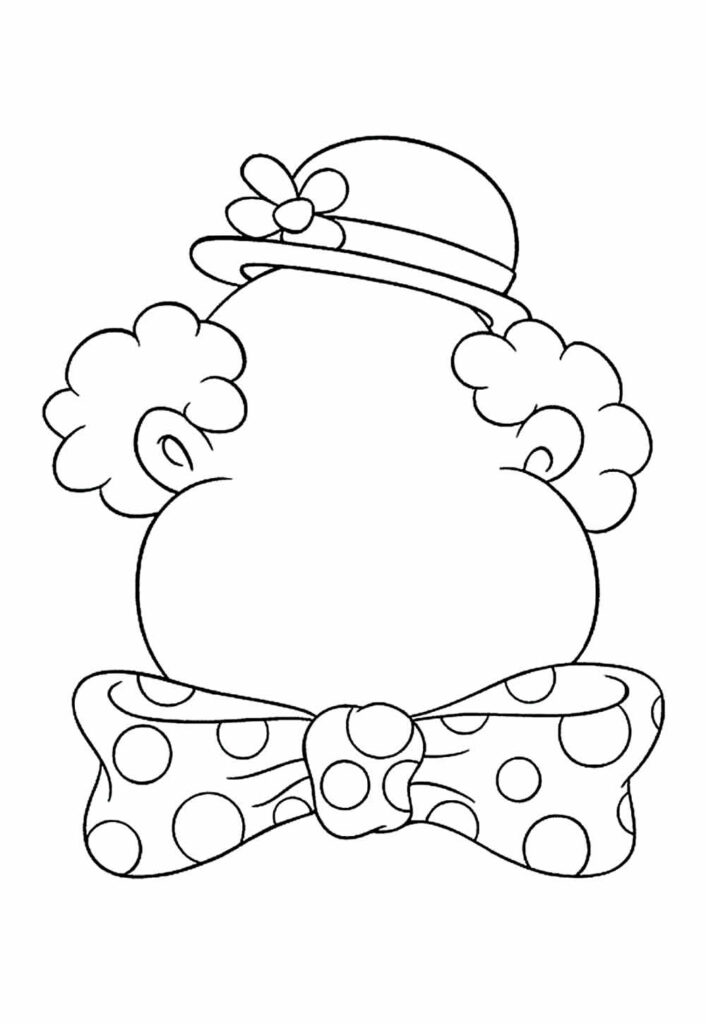 Moldes de Palhaço para imprimir