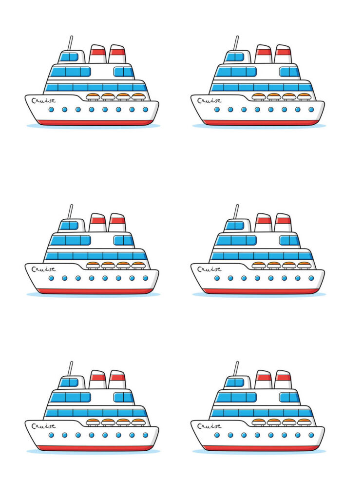 Molde de Navios para imprimir