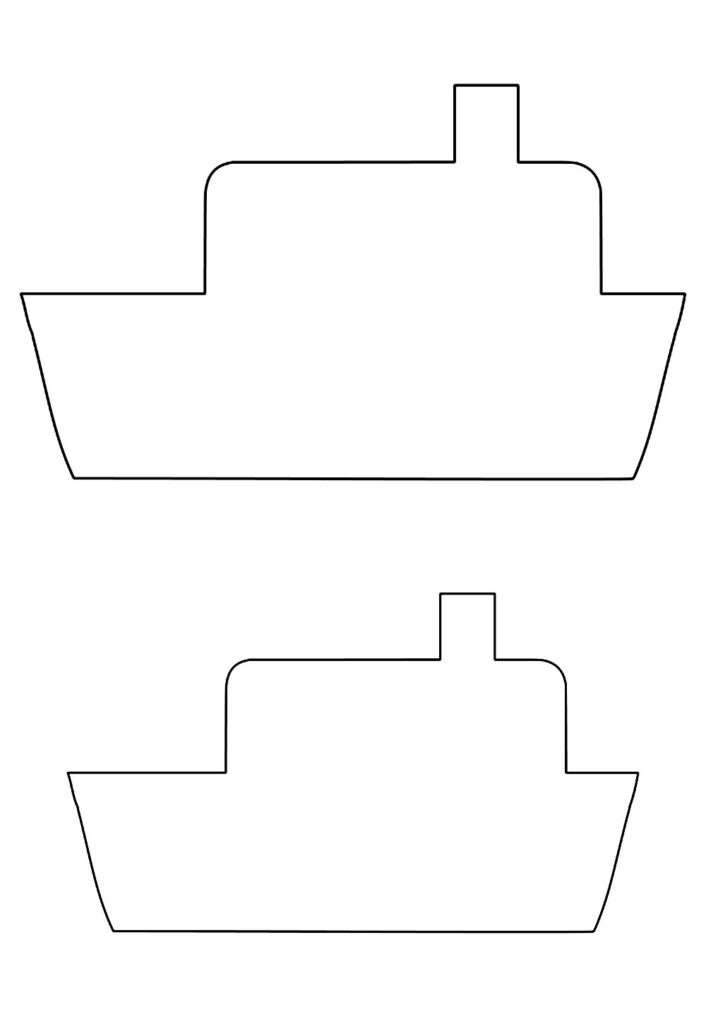 Moldes de Navio para imprimir