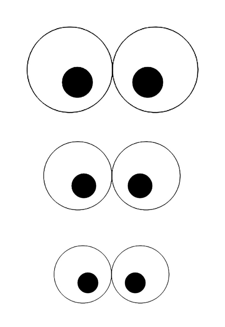 Moldes de Olhos para Enfeites e Lembrancinhas - Pop Lembrancinhas