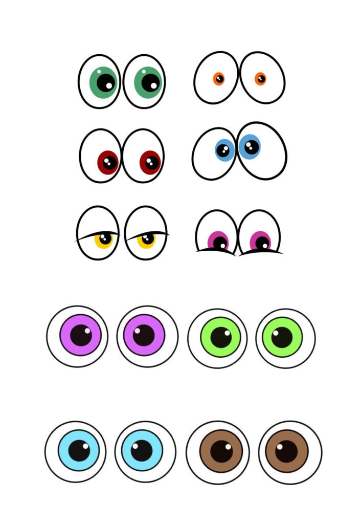 Moldes de Olhos para Decoração