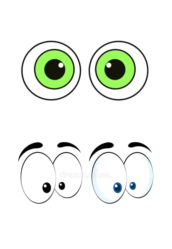Moldes de Olhos para imprimir