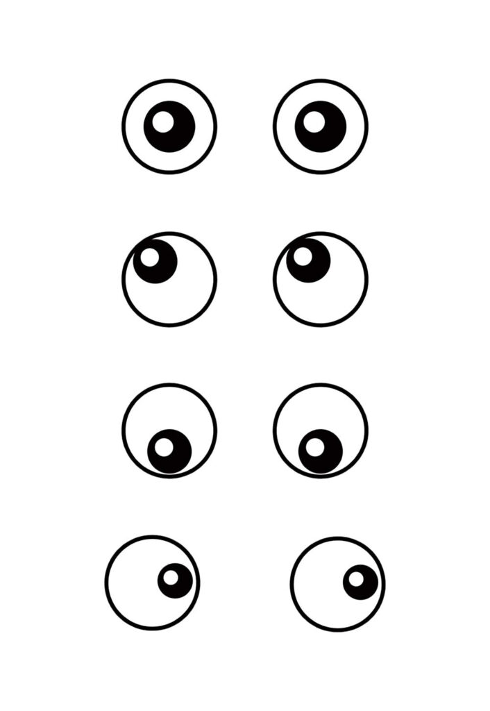 Moldes de Olhinhos para imprimir