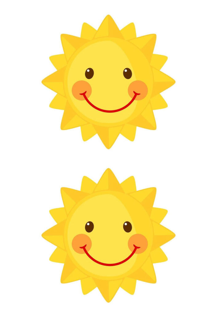 Moldes de Sol para imprimir