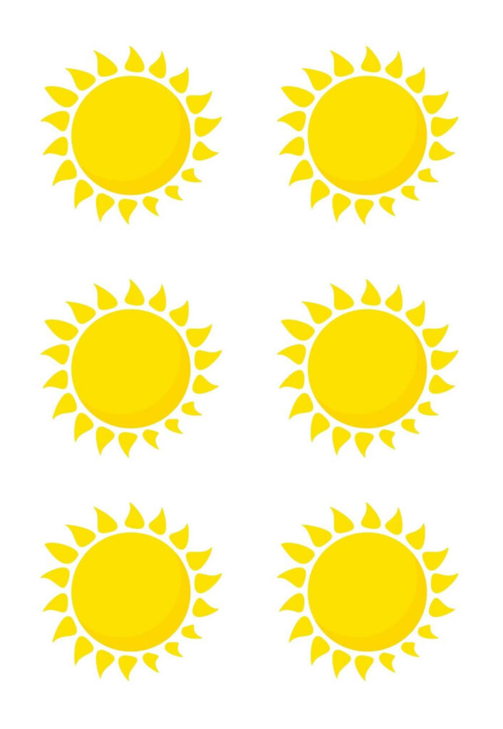 Moldes de Sol para Lembrancinhas
