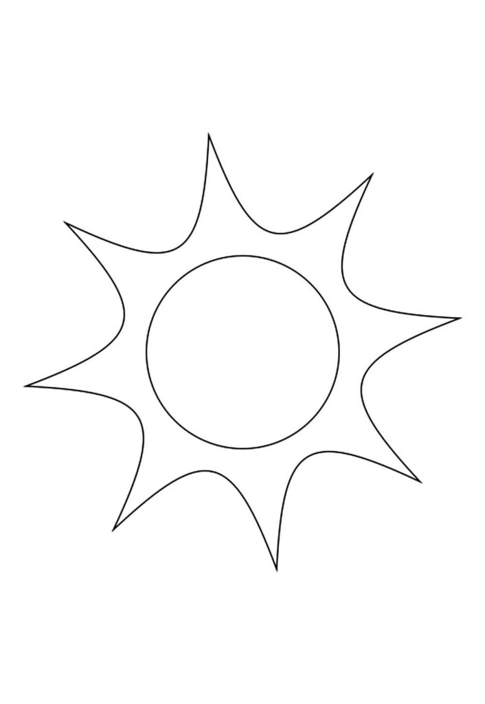 Moldes de Sol para imprimir