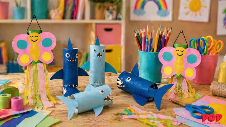 Brinquedos com Rolos de Papel