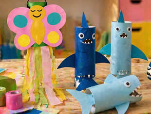 Brinquedo com Rolo de Papel