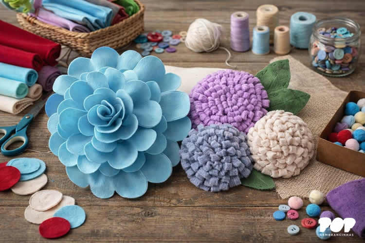 Como criar Flores de Tecido