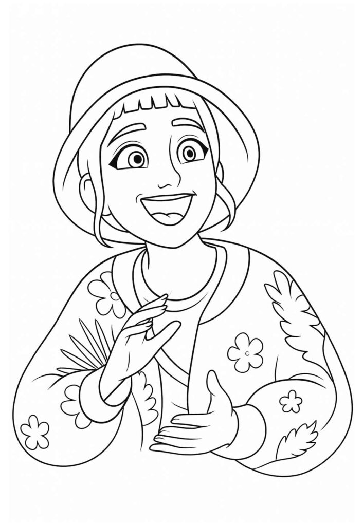 Desenho Guerreiras do K-Pop para colorir - Zoey