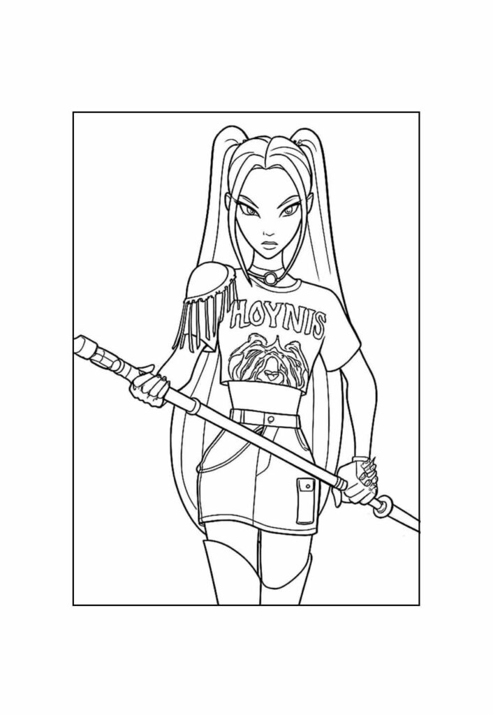 Guerreiras do K-Pop para pintar