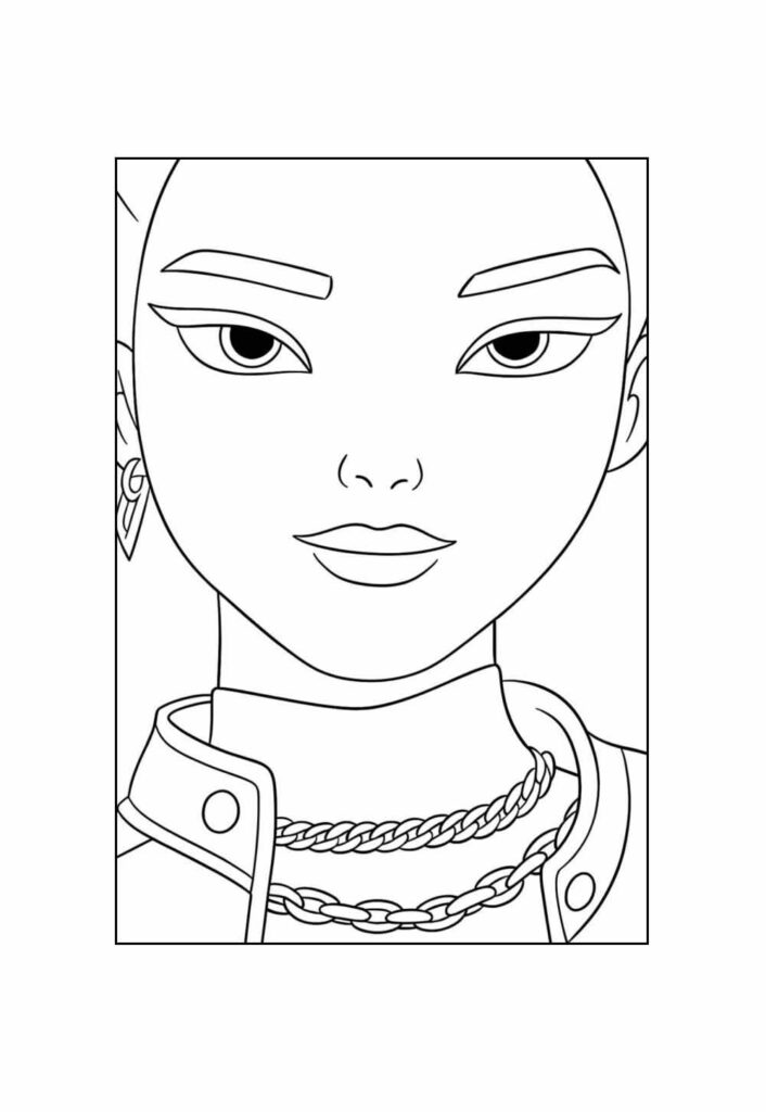 Guerreiras do K-Pop para pintar