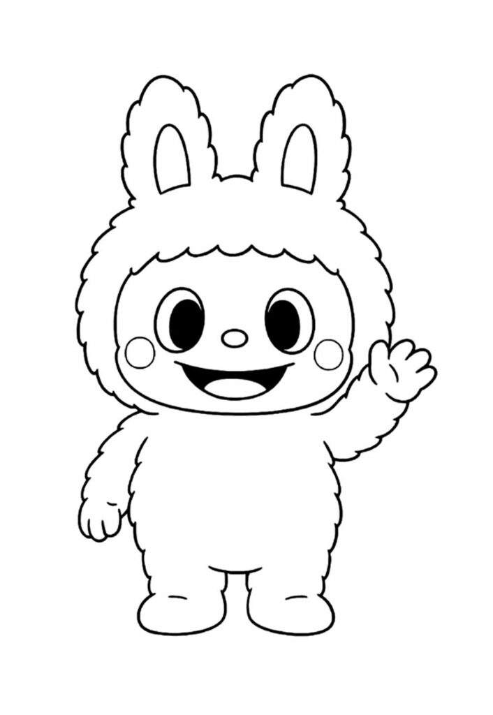 Desenho Labubu para colorir
