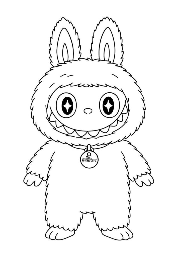 Desenho Labubu para colorir