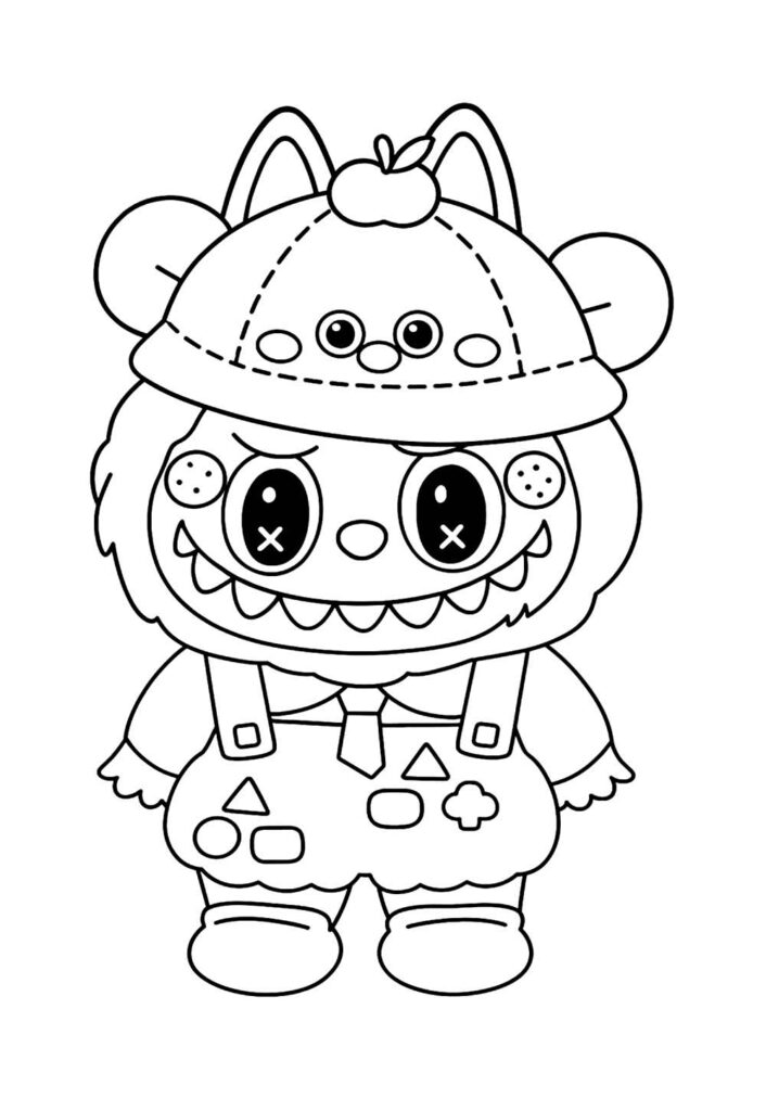 Desenho de Labubu para colorir