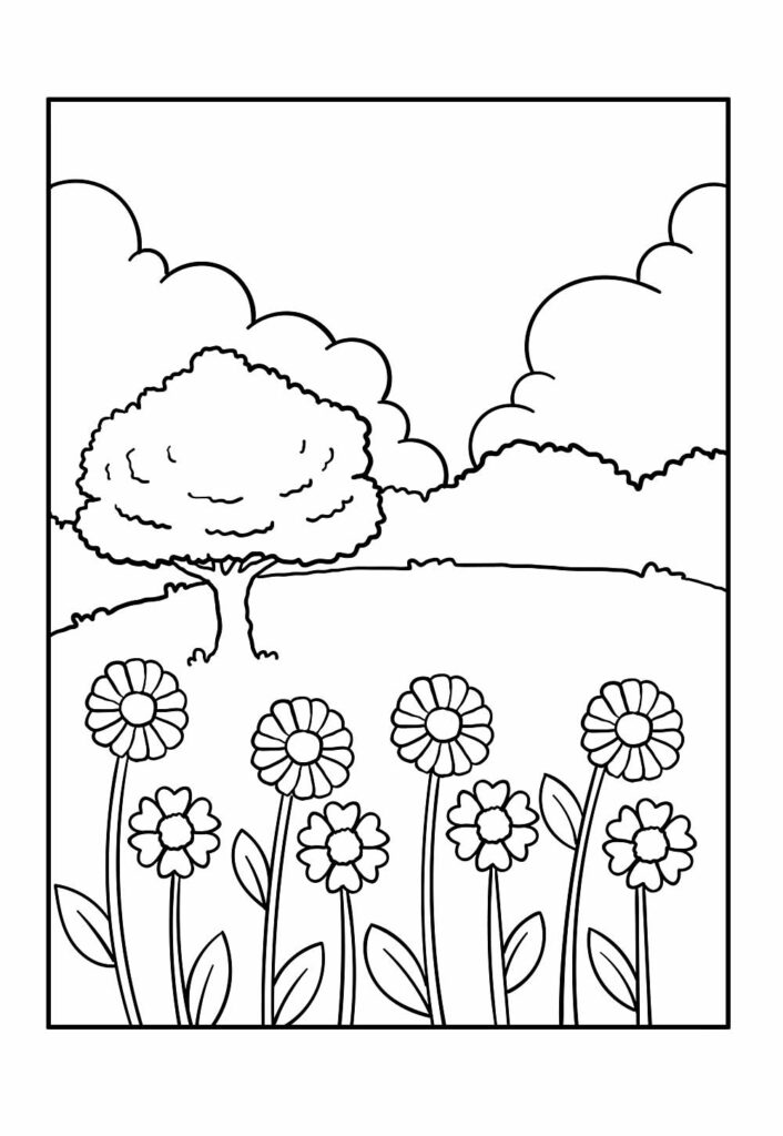 Desenhos Natureza Pintar